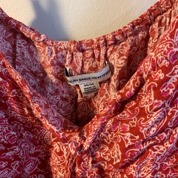 American Eagle Red and White Sun dress - Picture 5 of 7